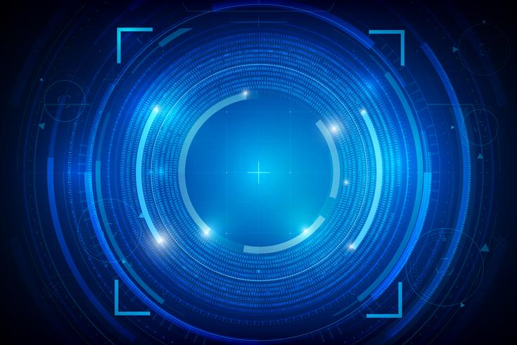 Abstract HUD technology background 012 vector