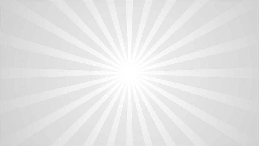 Abstract Grey and White Background with Starburst effect. and Sunburst beams element. starburst shape on white. Radial circular geometric shape. vector