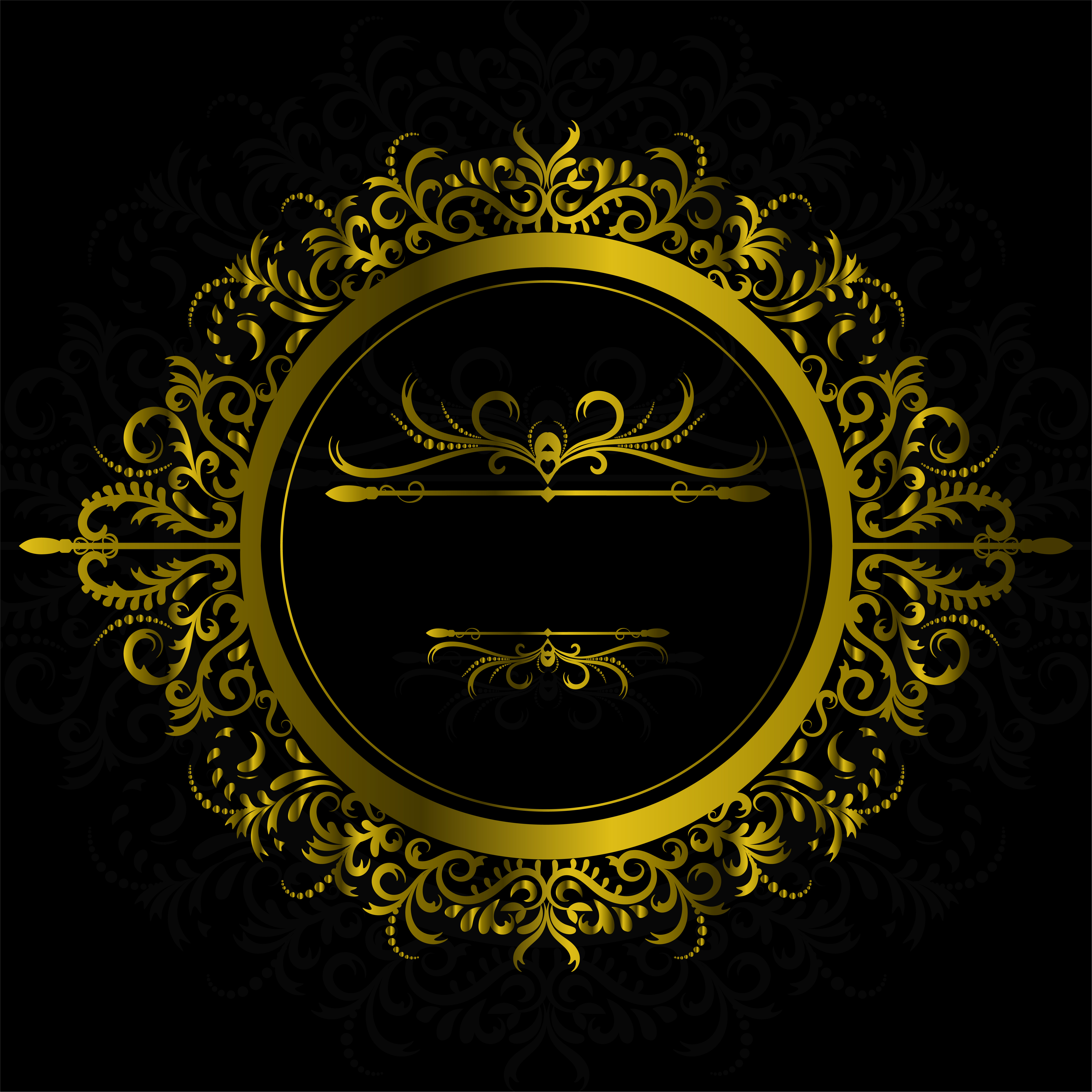 Download Vintage Decorations Elements and Frames Gold Color. Vector illustration - Download Free Vectors ...