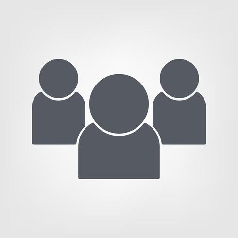 Flat Thin line Art icon. illustration design Partners. Teamwork success and Community.  vector