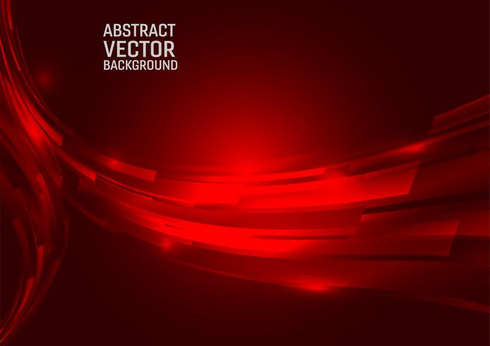 Geometric Red Color Abstract Background Design Wave Style