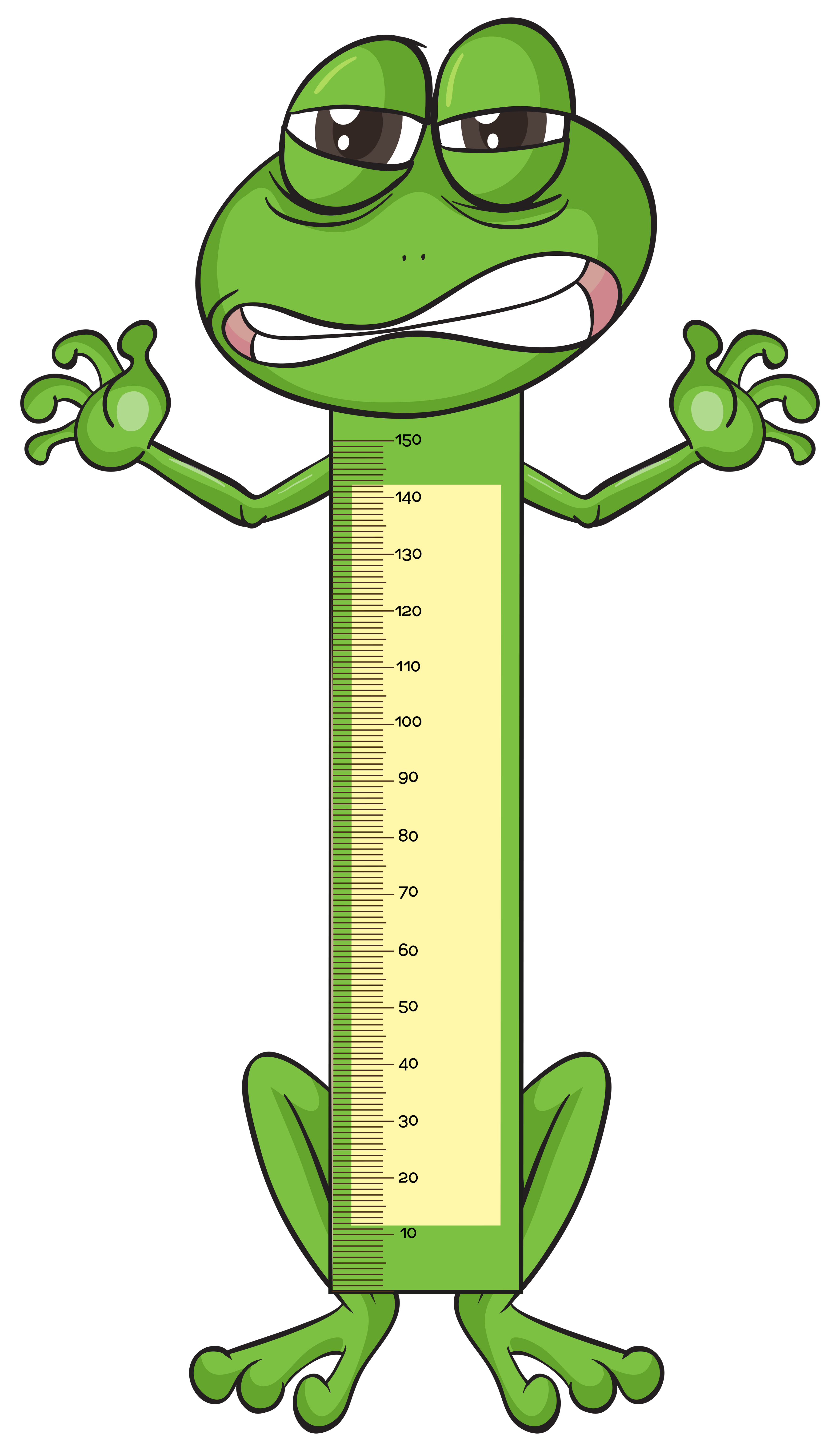 Height measurement chart with frog in background 549646 Vector Art at