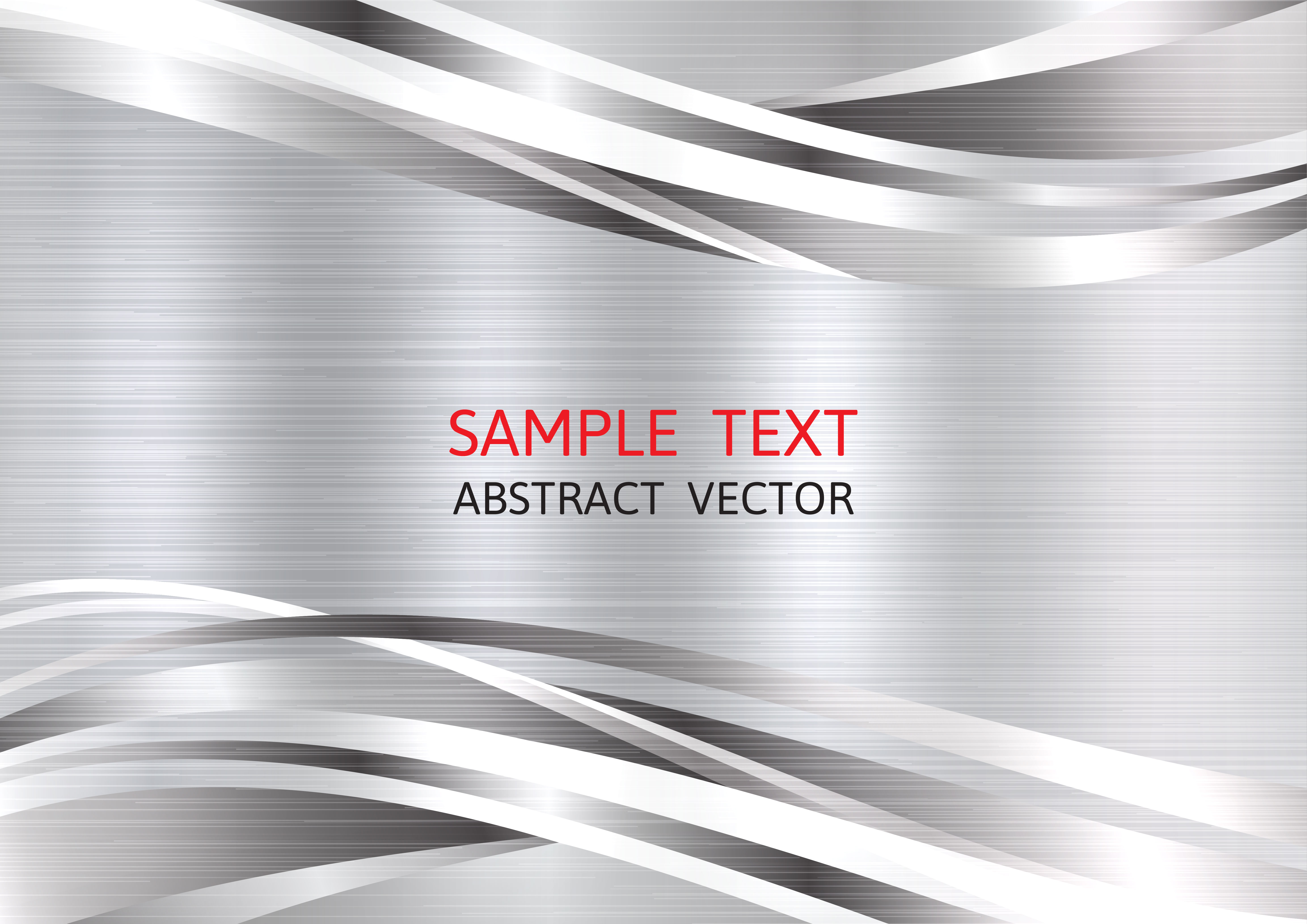 Metallic silver color geometric abstract vector background with copy