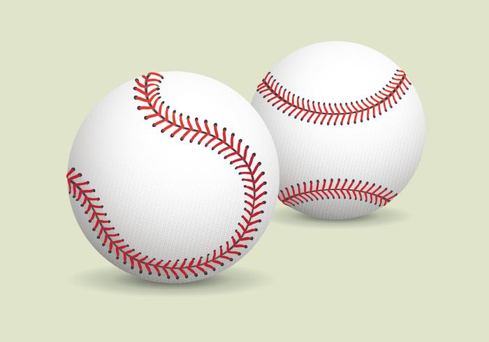 Realistic Baseball Vector