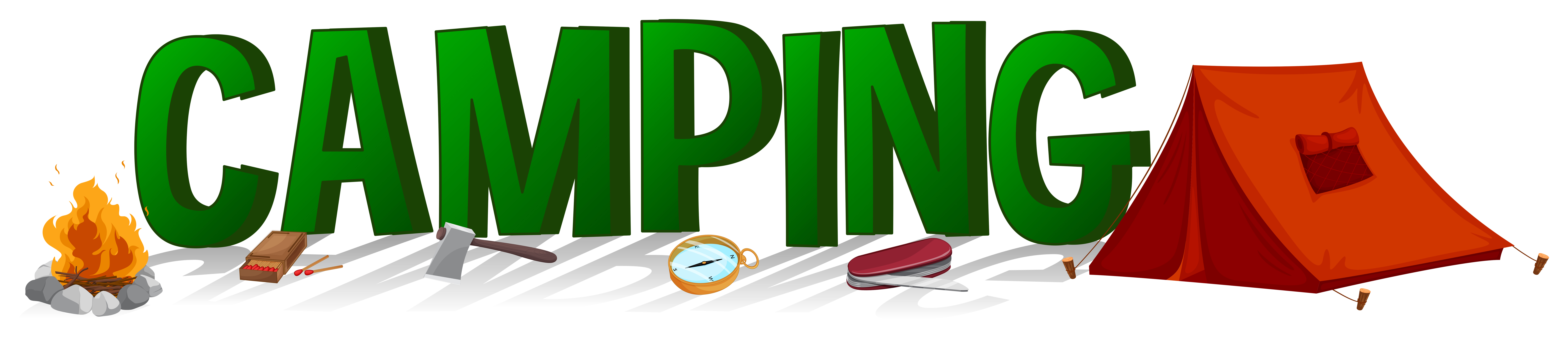 Font design with word camping 549938 Vector Art at Vecteezy