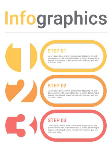 Infographics diagram with 3 steps, options, or processes. Vector business template for presentation. business data visualization.