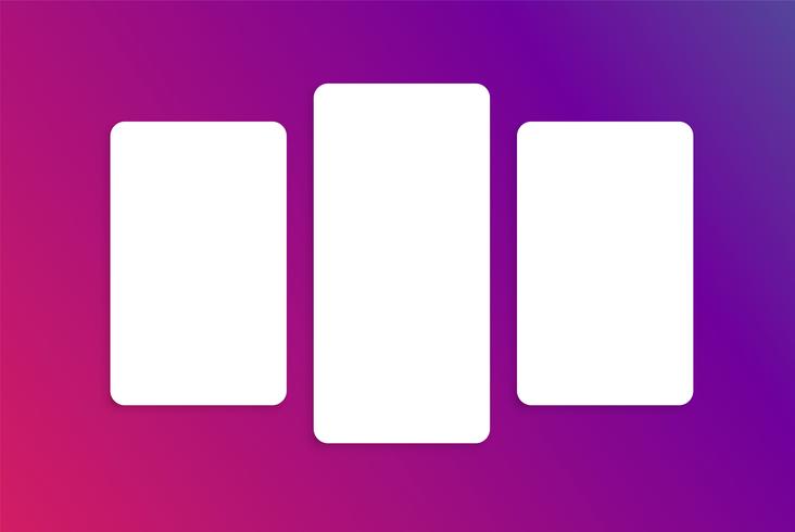 Colorful card template for web usage, vector illustration