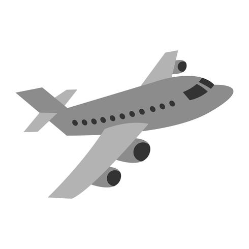 Airplane Flying Vector Icon