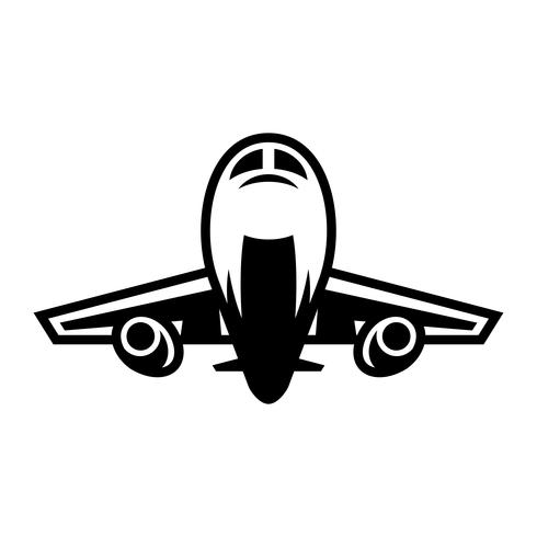 Airplane Flying Vector Icon