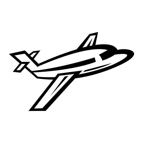 Airplane Flying Vector Icon