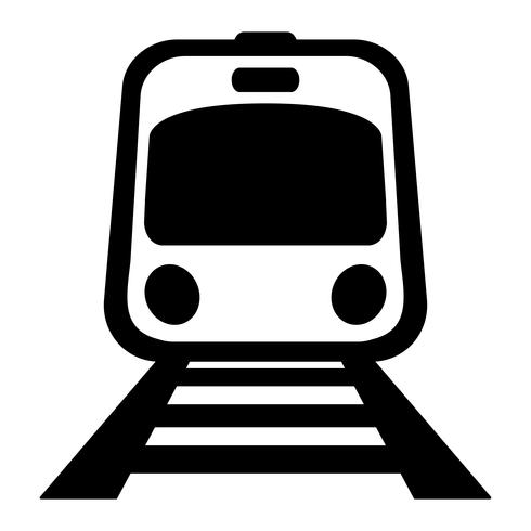 Subway Train Light Rail Car vector icon