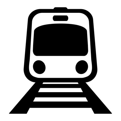 Subway Train Light Rail Car vector icon