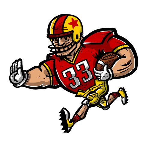 Football Player Cartoon vector