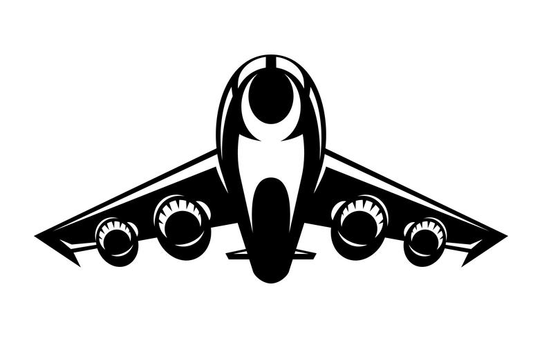 Airplane Flying Vector Icon