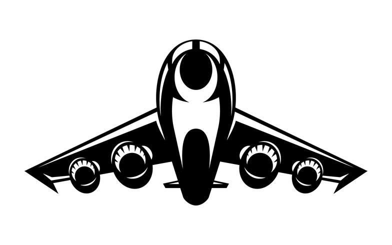 Airplane Flying Vector Icon