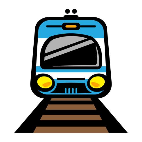 Subway Train Light Rail Car vector icon