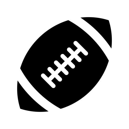 Icono de vector de fútbol americano