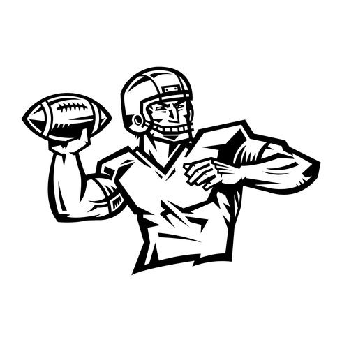 Football Player Cartoon vector