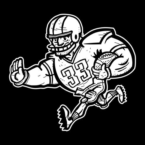 Football Player Cartoon vector