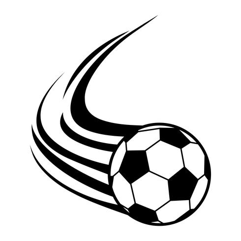 Icono de vector de balón de fútbol