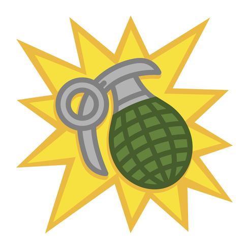 Hand grenade vector illustration