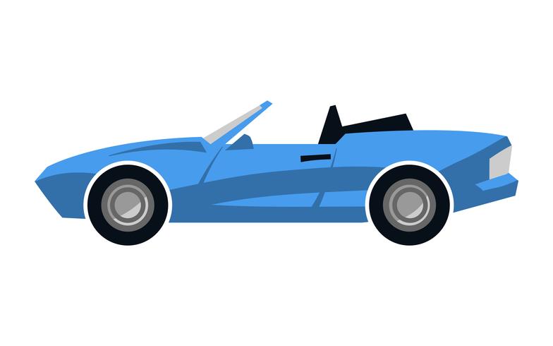 Stylized Convertible Sports Car vector