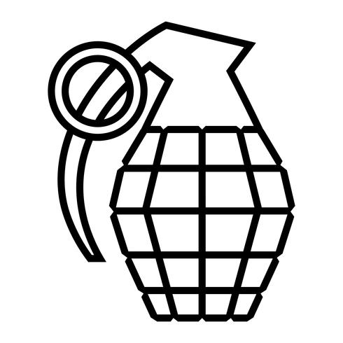 Hand grenade vector illustration