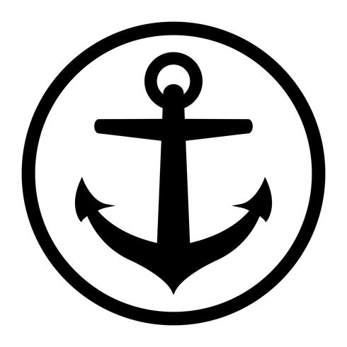 Anchor vector icon