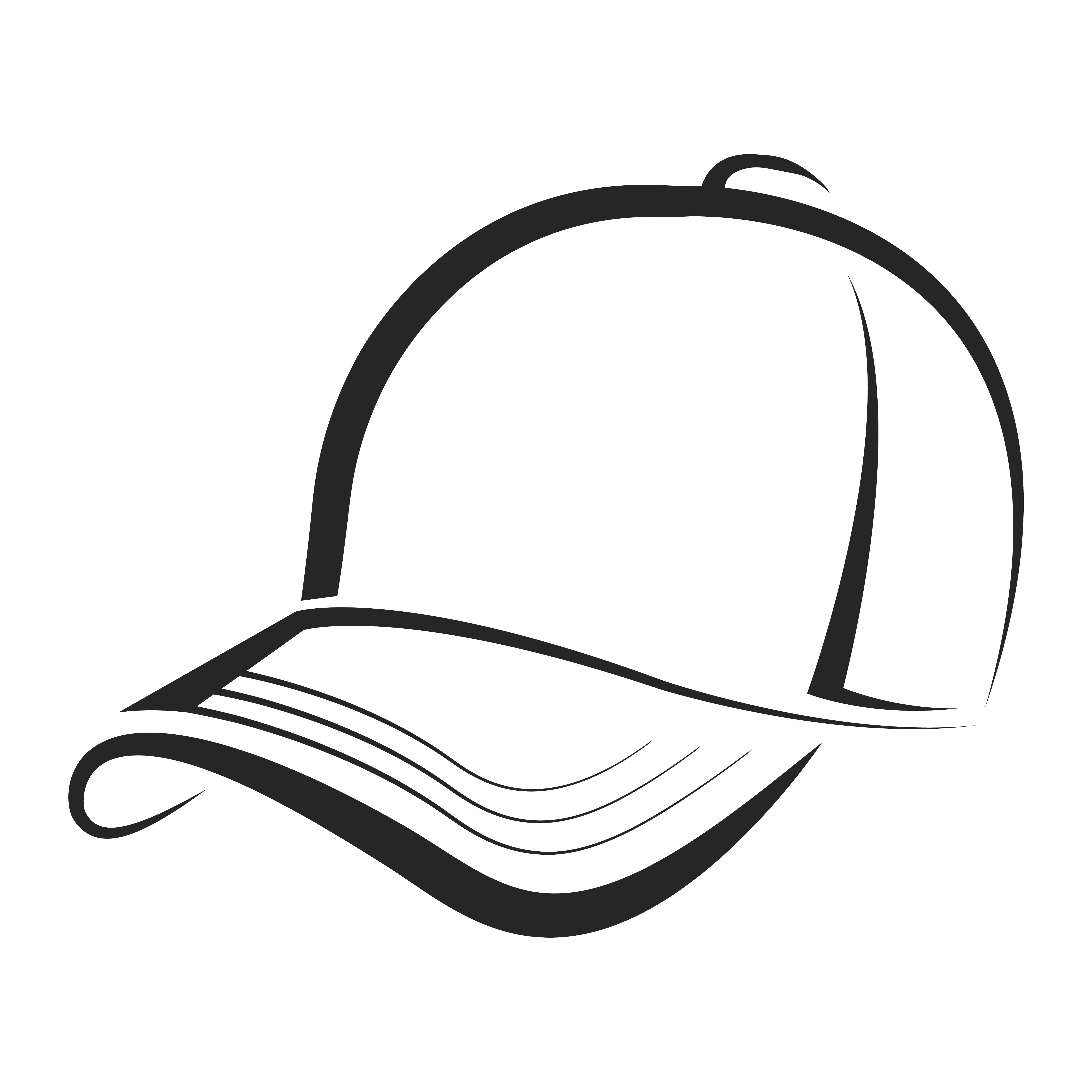 Baseball Hat Clip Art Black And White