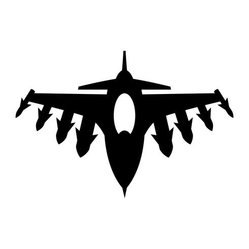 Fighter Jet Vector Icon
