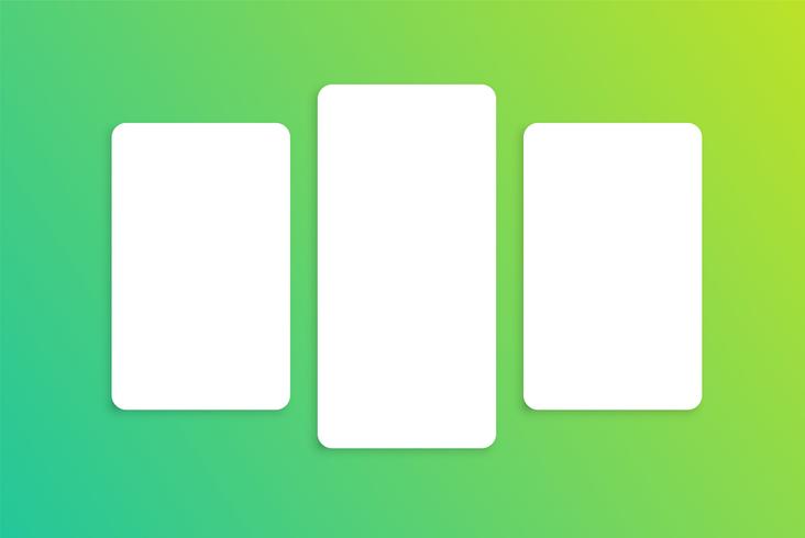 Colorful card template for web usage, vector illustration