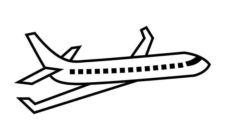 Icono de Vector de vuelo de avión