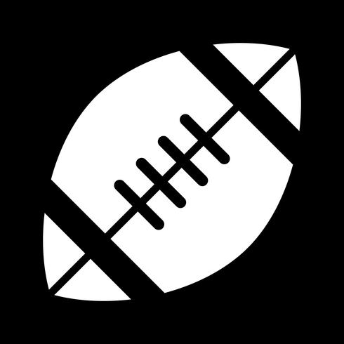 Icono de vector de fútbol americano