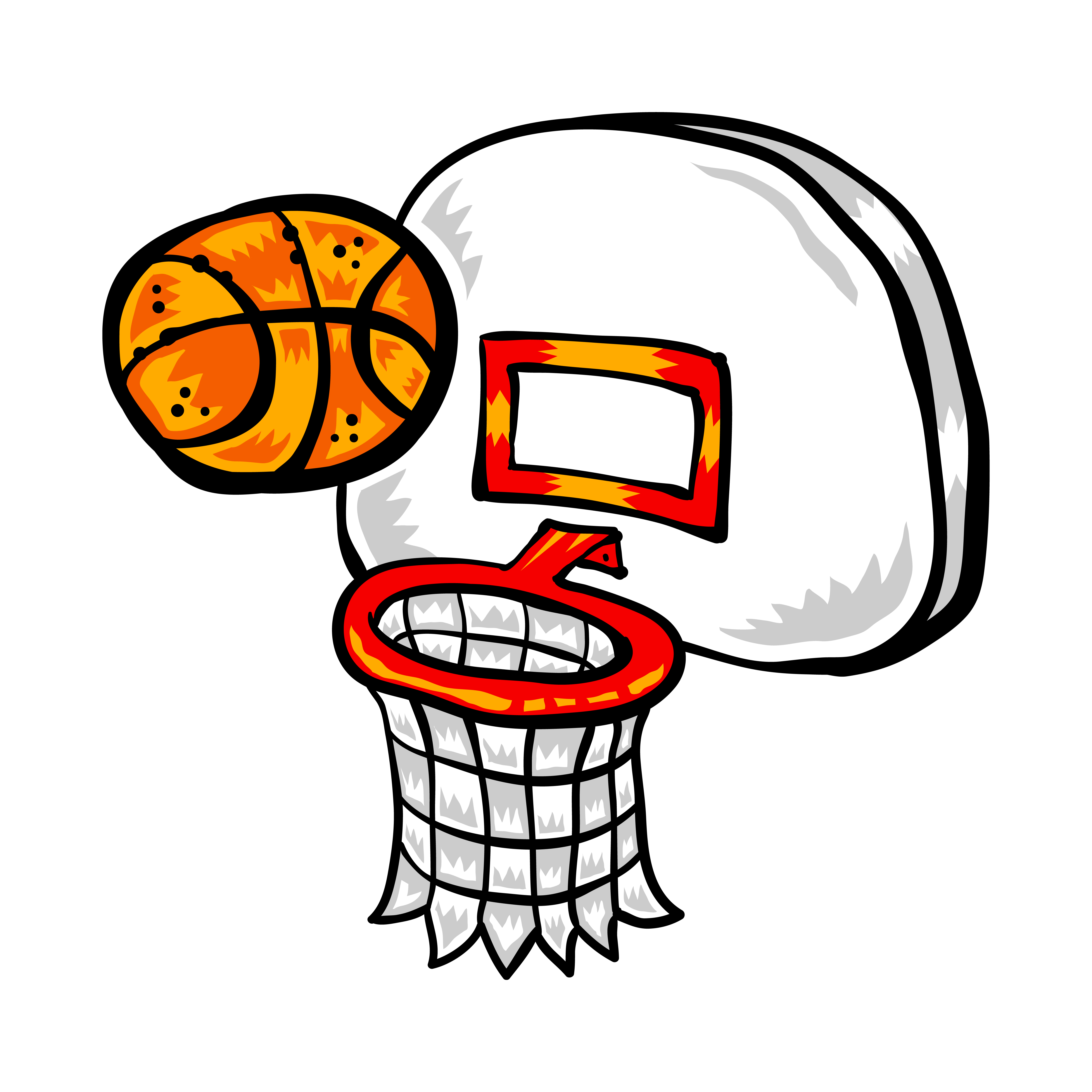 Cartoon vector basketball and net - Download Free Vectors ...