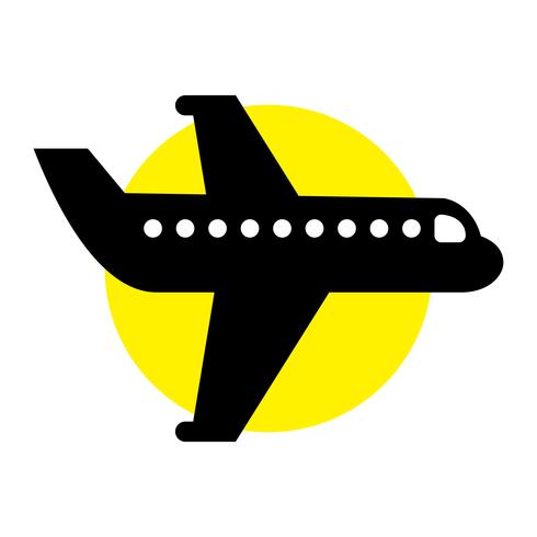 Airplane Flying Vector Icon