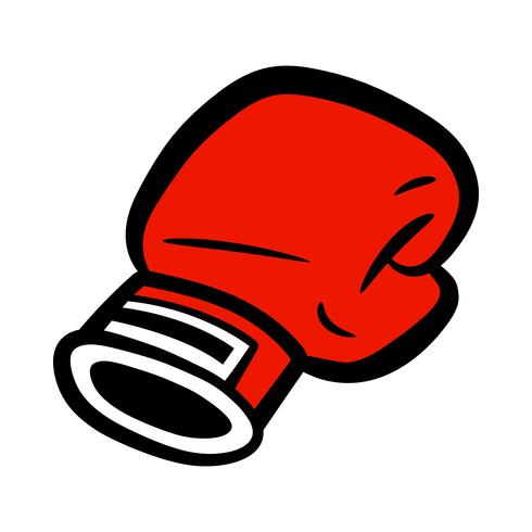 Guantes de boxeo punzonado vector