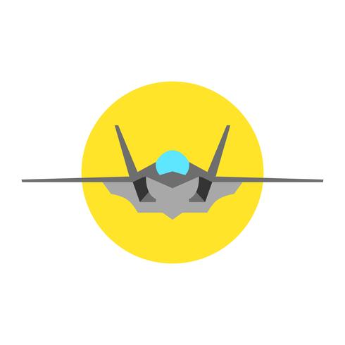 Icono de Vector de avión de combate