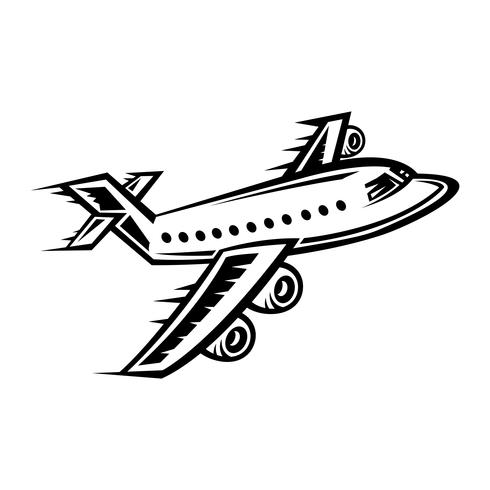 Airplane Flying Vector Icon