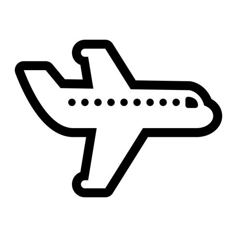 Airplane Flying Vector Icon