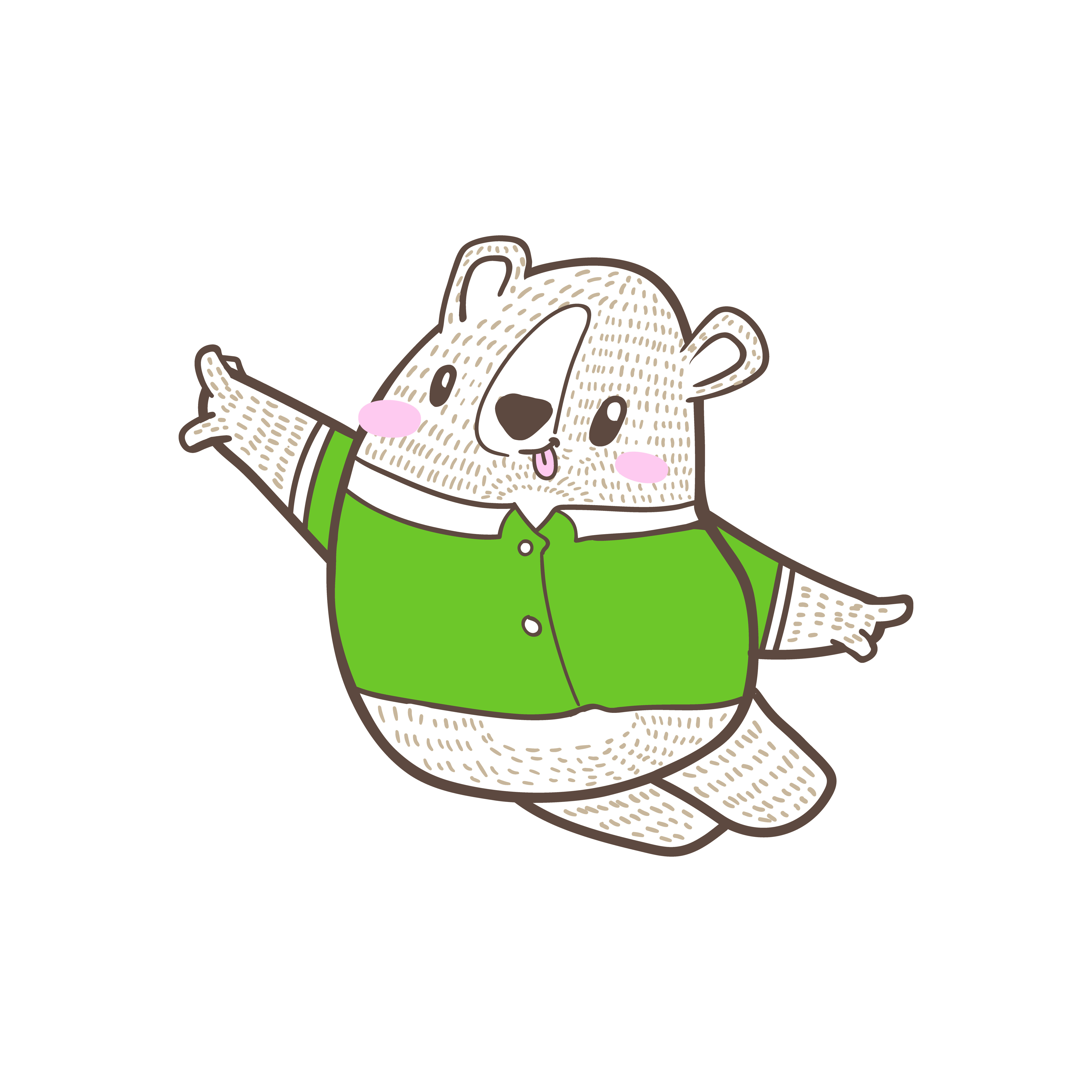 Download cute little bear cartoon doodle vector 550574 - Download ...