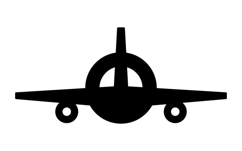 Airplane Flying Vector Icon