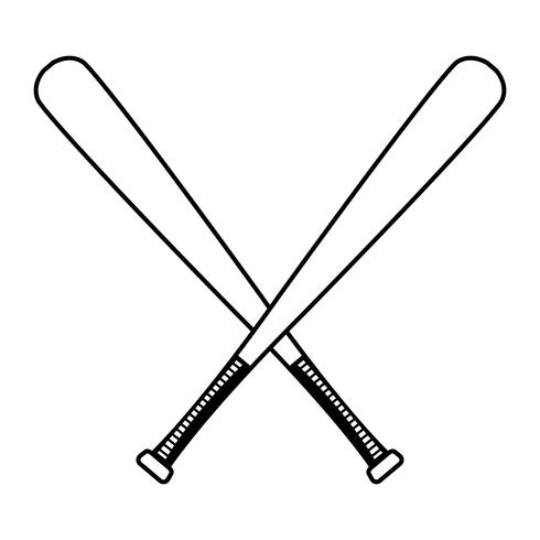 Bate de béisbol vector