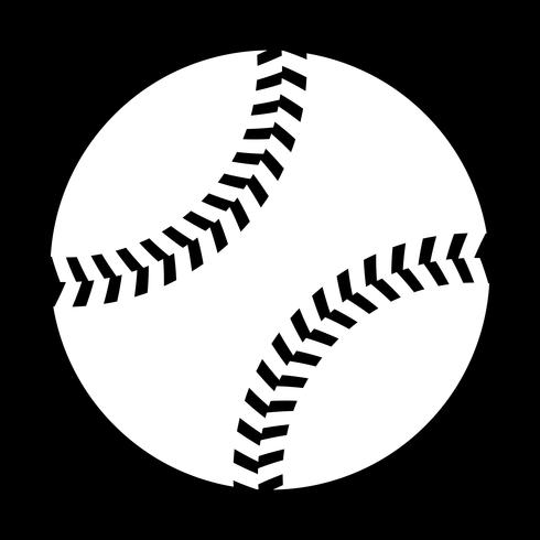 Icono de vector de béisbol