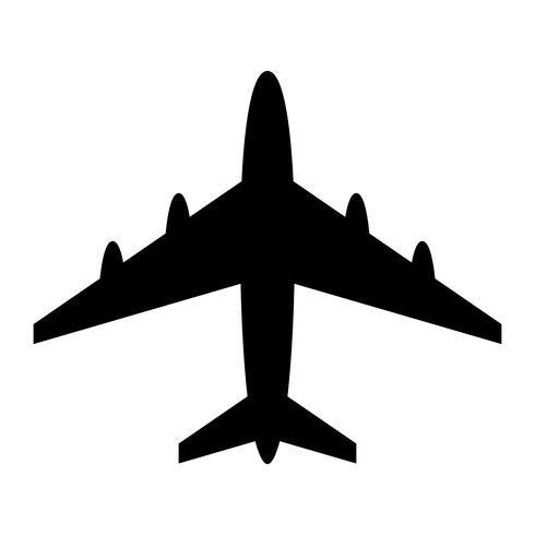 Airplane Flying Vector Icon