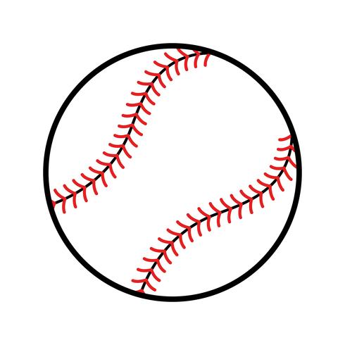 Icono de vector de béisbol