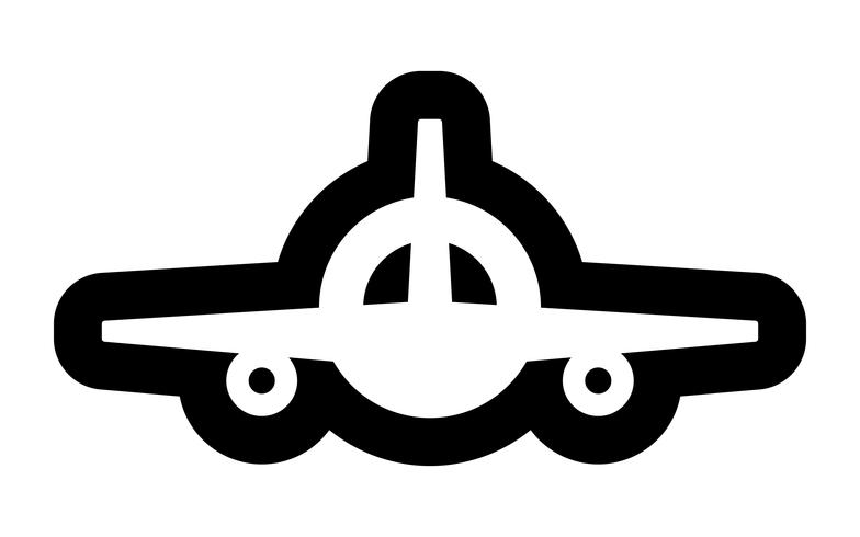 Airplane Flying Vector Icon