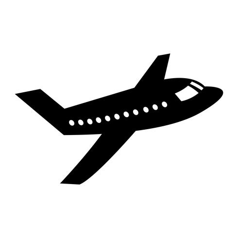 Airplane Flying Vector Icon