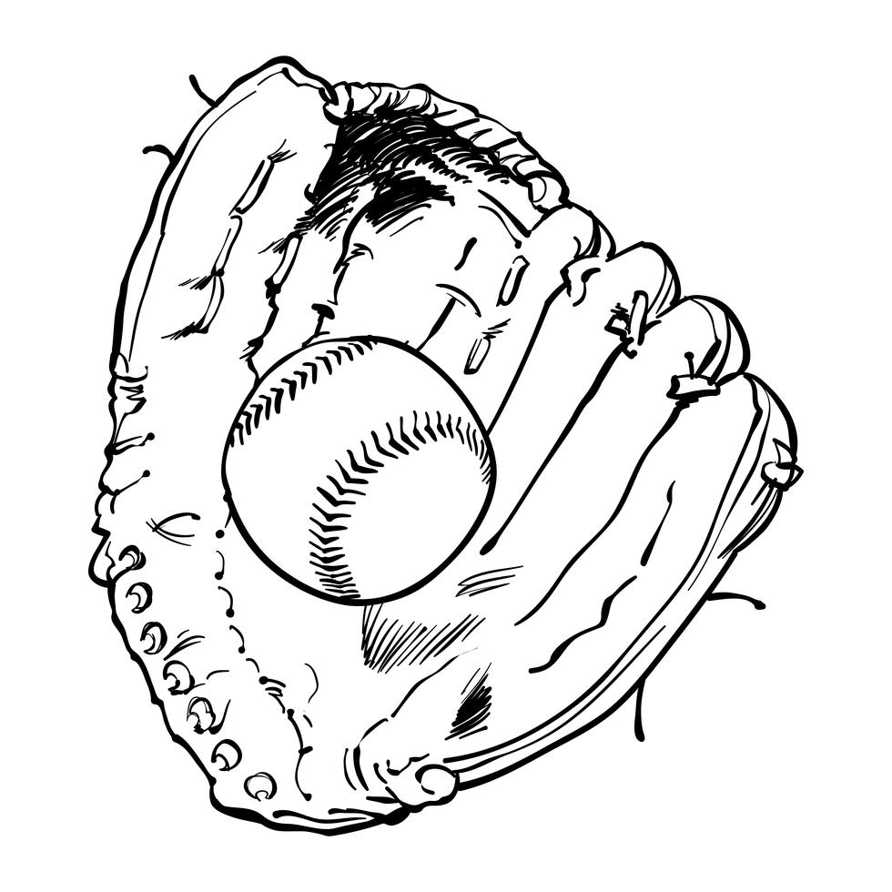 Baseball Glove 550664 Vector Art at Vecteezy