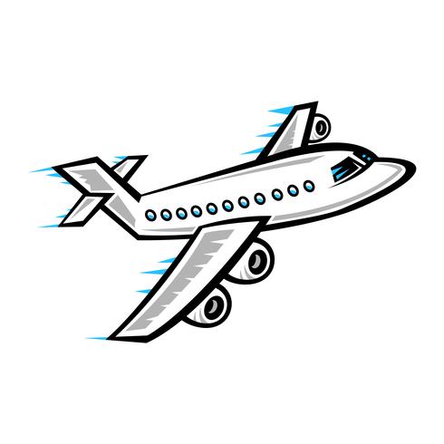 Airplane Flying Vector Icon