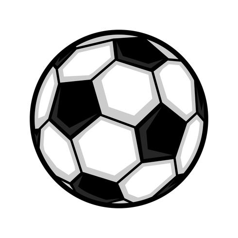 Icono de vector de balón de fútbol